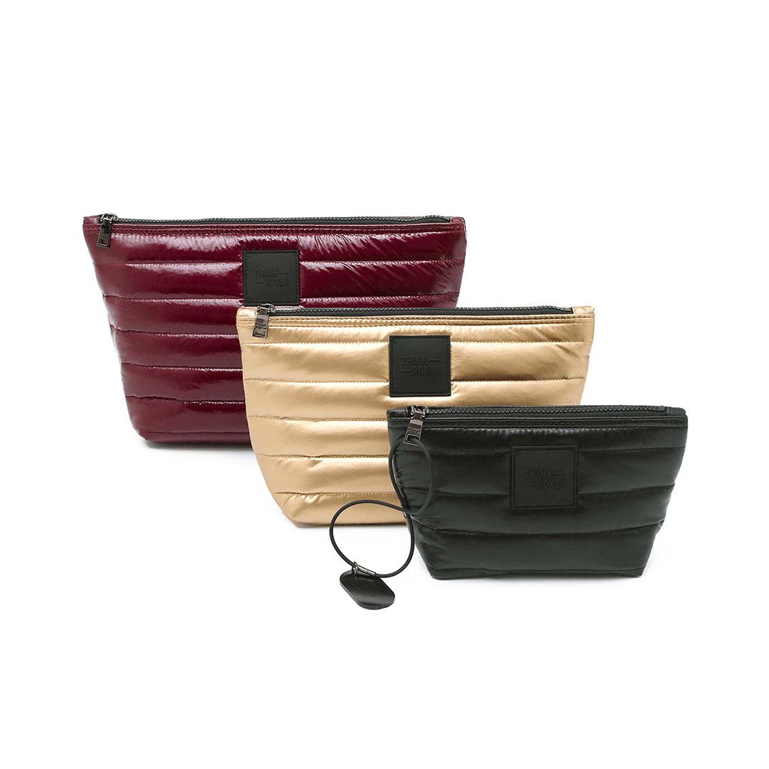 Glossy Deep Burgundy Pearl Cashmere and Pearl Black