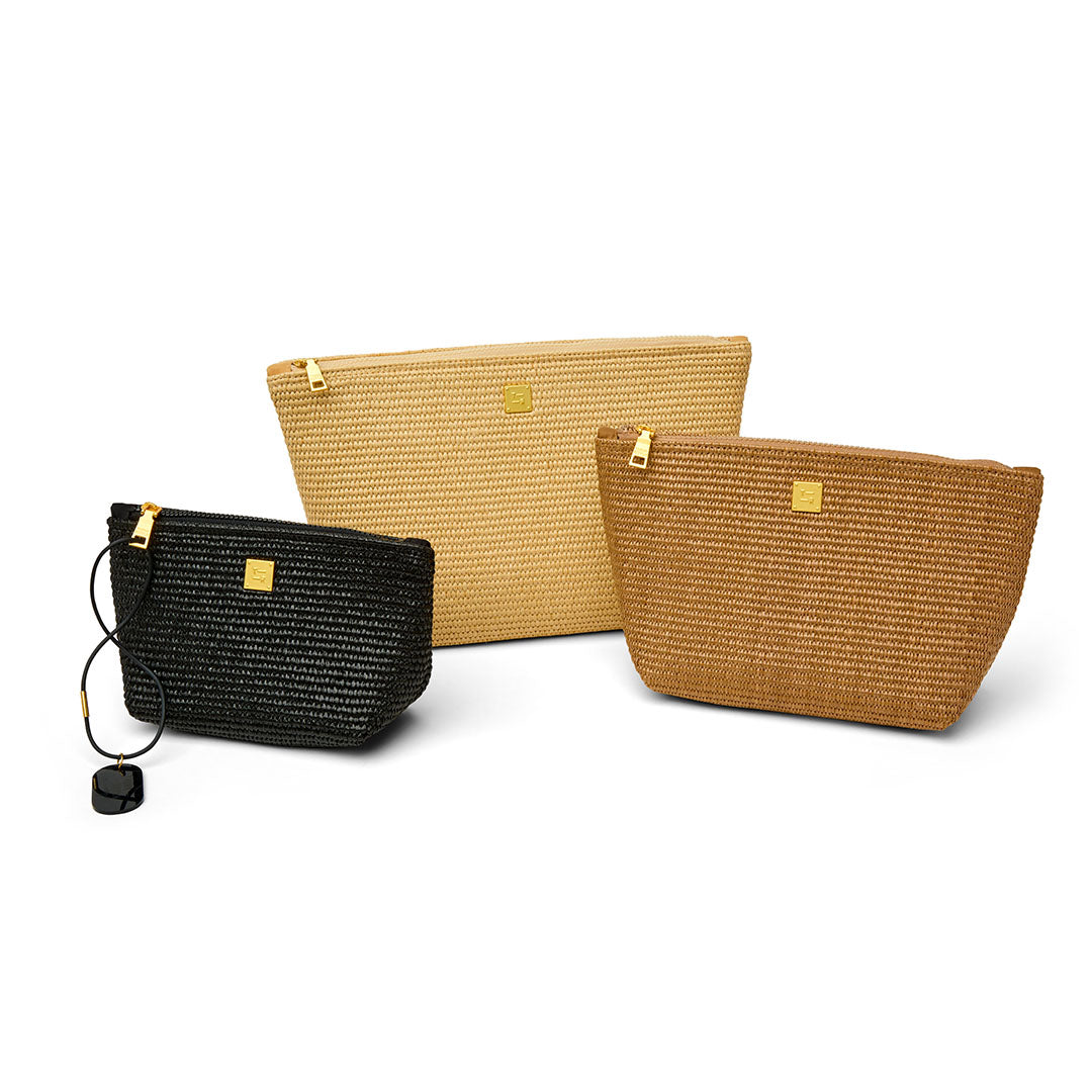 Dune Raffia Dark Dune Raffia and Black Raffia