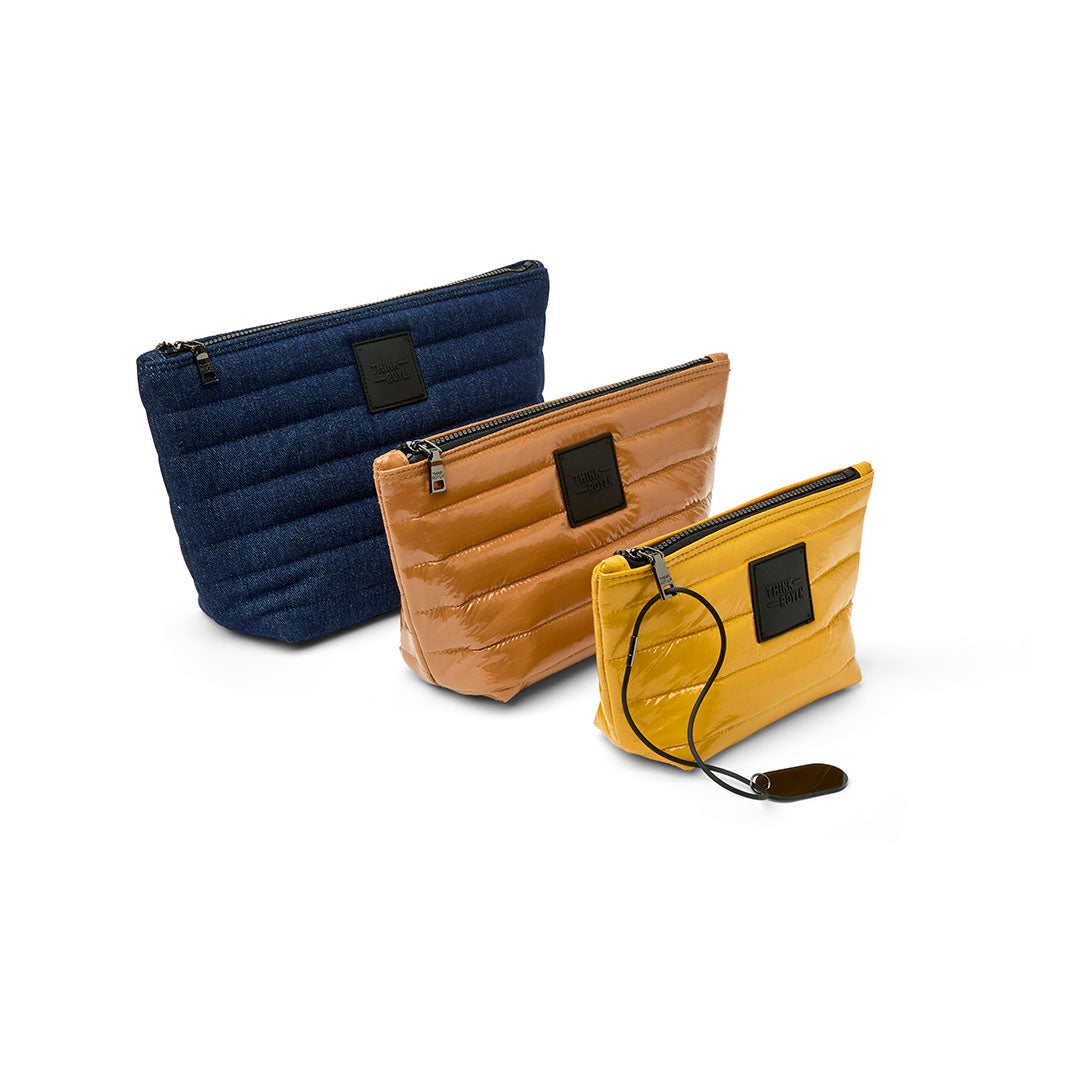 Dark Denim Glossy Nude and Glossy Ochre