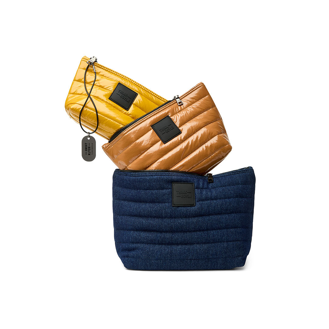 Dark Denim Glossy Nude and Glossy Ochre