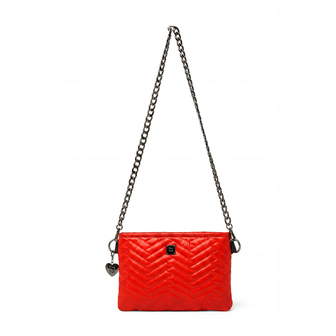 Vermillion Orange Leather