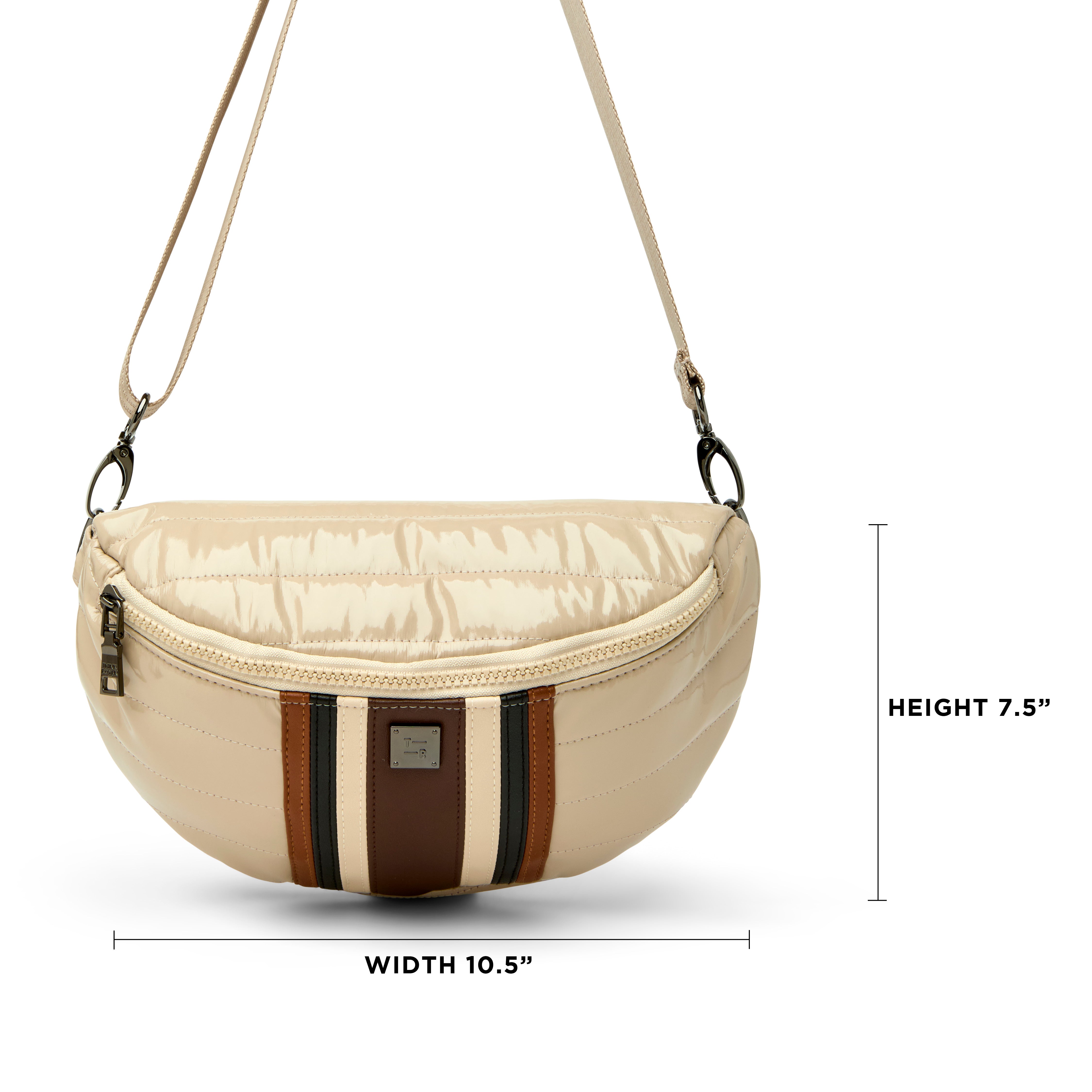 Blonde Patent and Colorblock Luxe Stripe