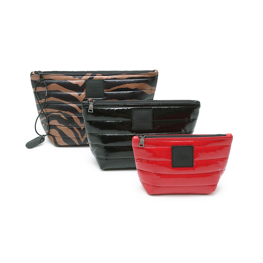 Black Dark Nude Zebra Black Patent and Lipstick Patent