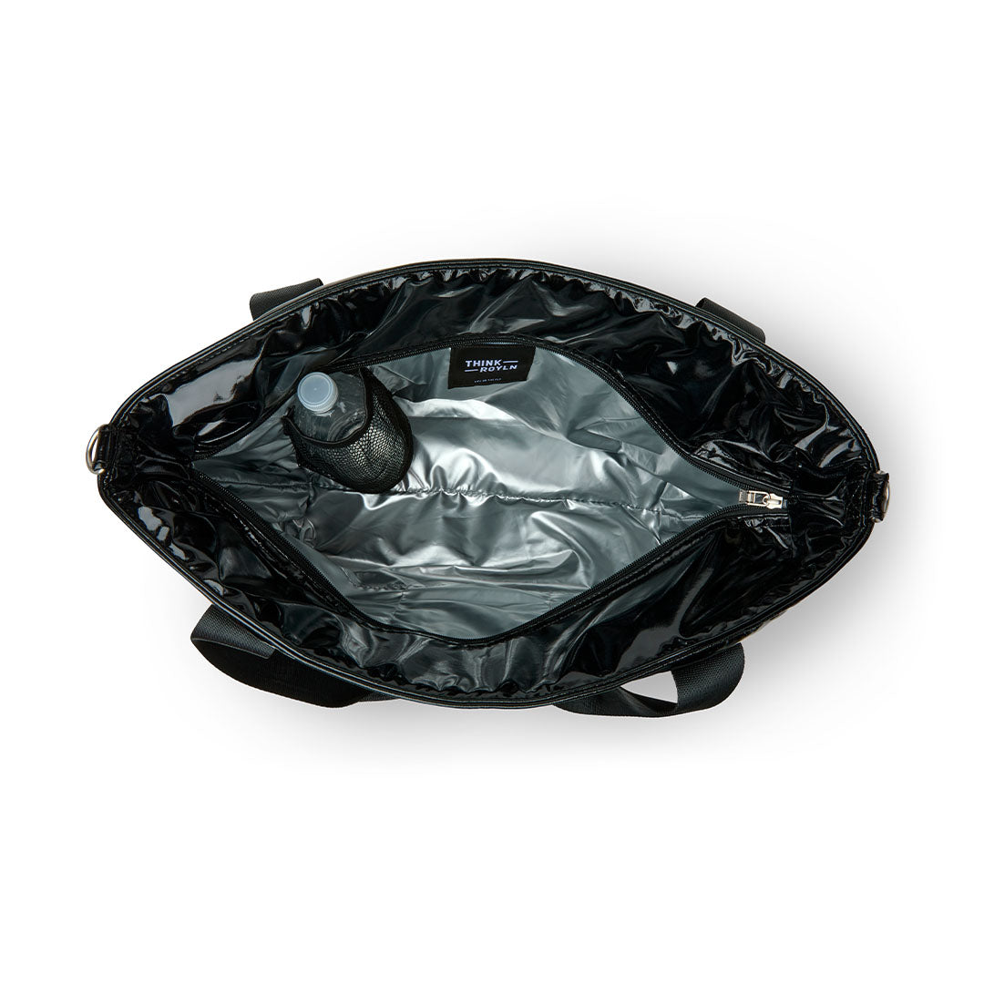 Black Patent and Colorblock Luxe Stripe