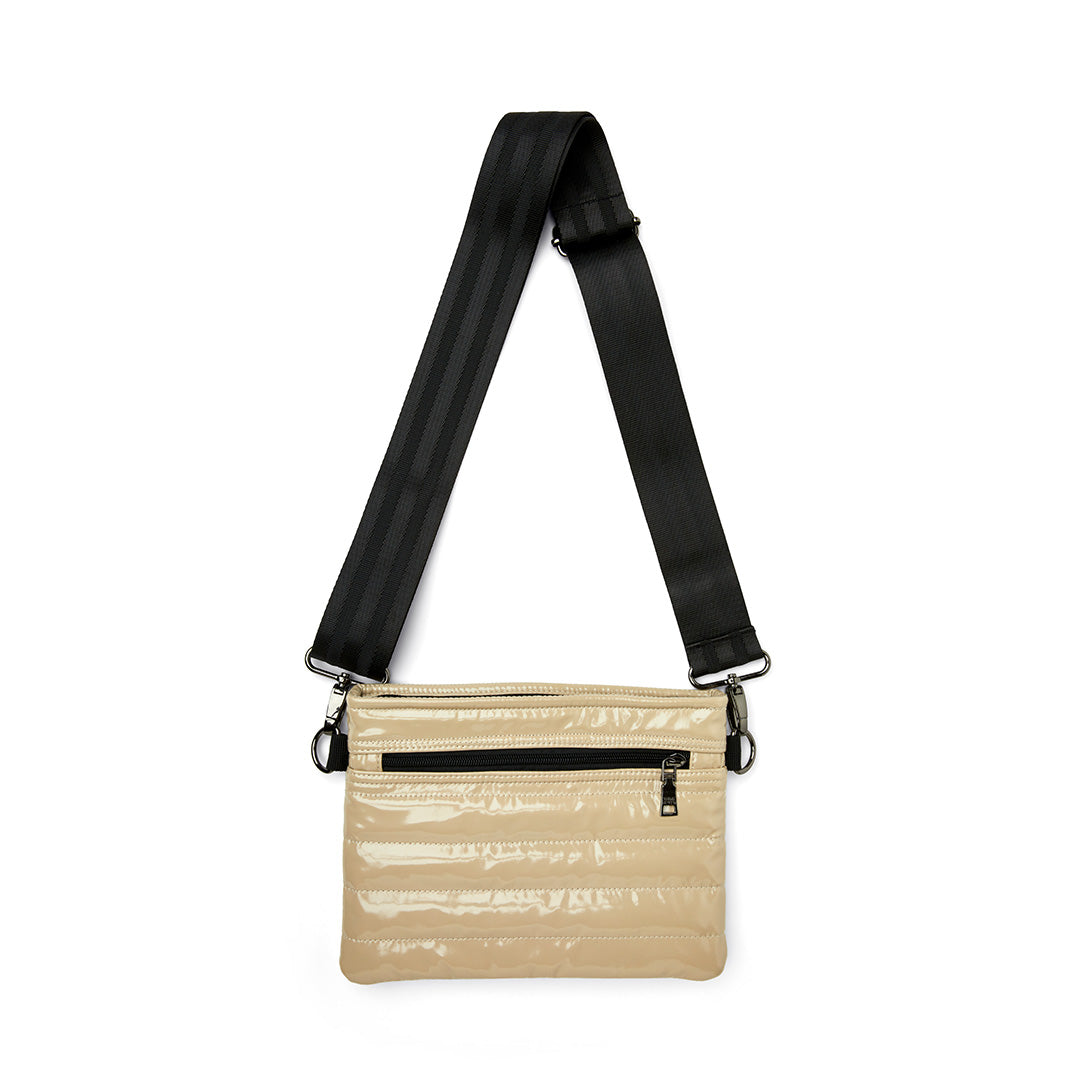 Blonde Patent with Black Strap