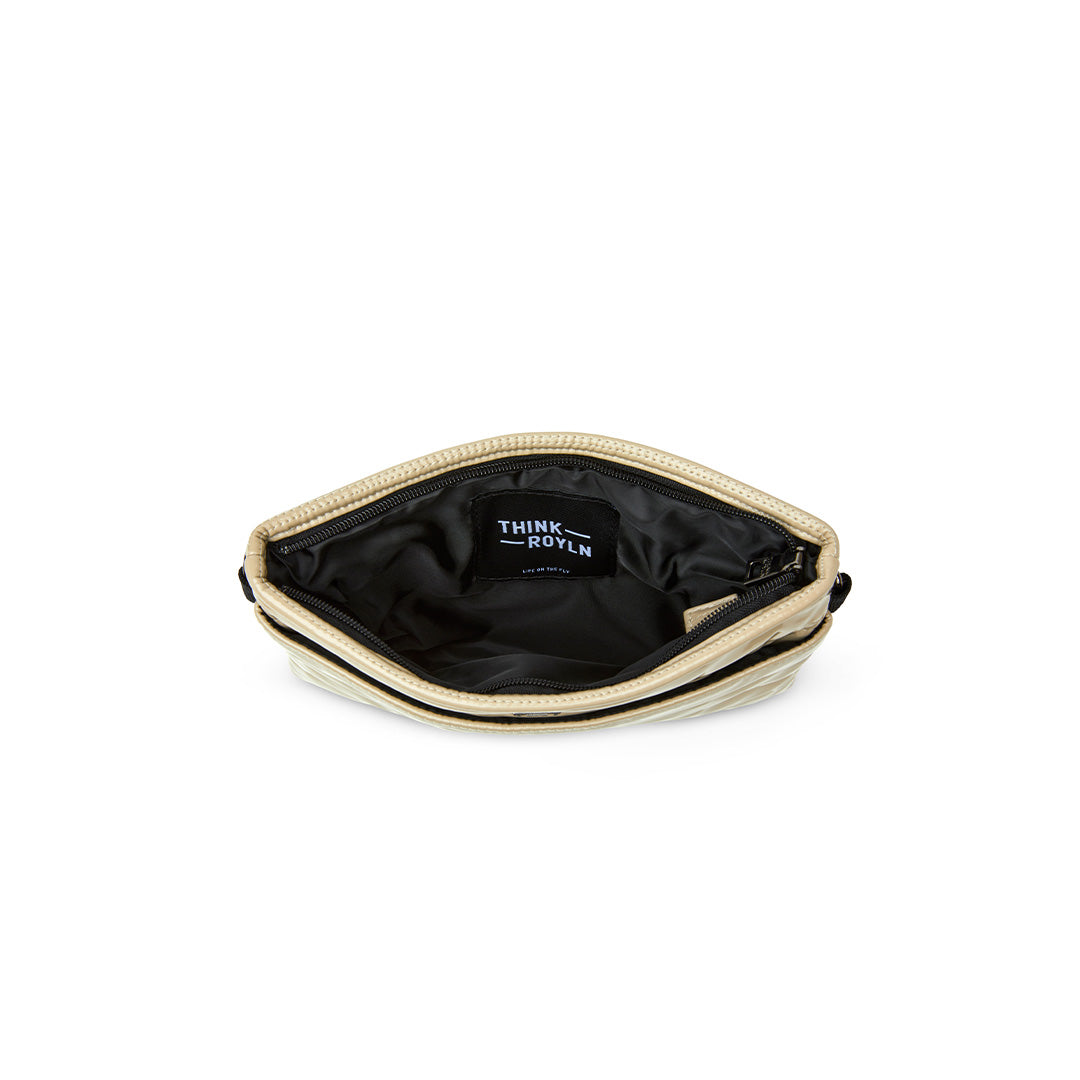 Blonde Patent with Black Strap