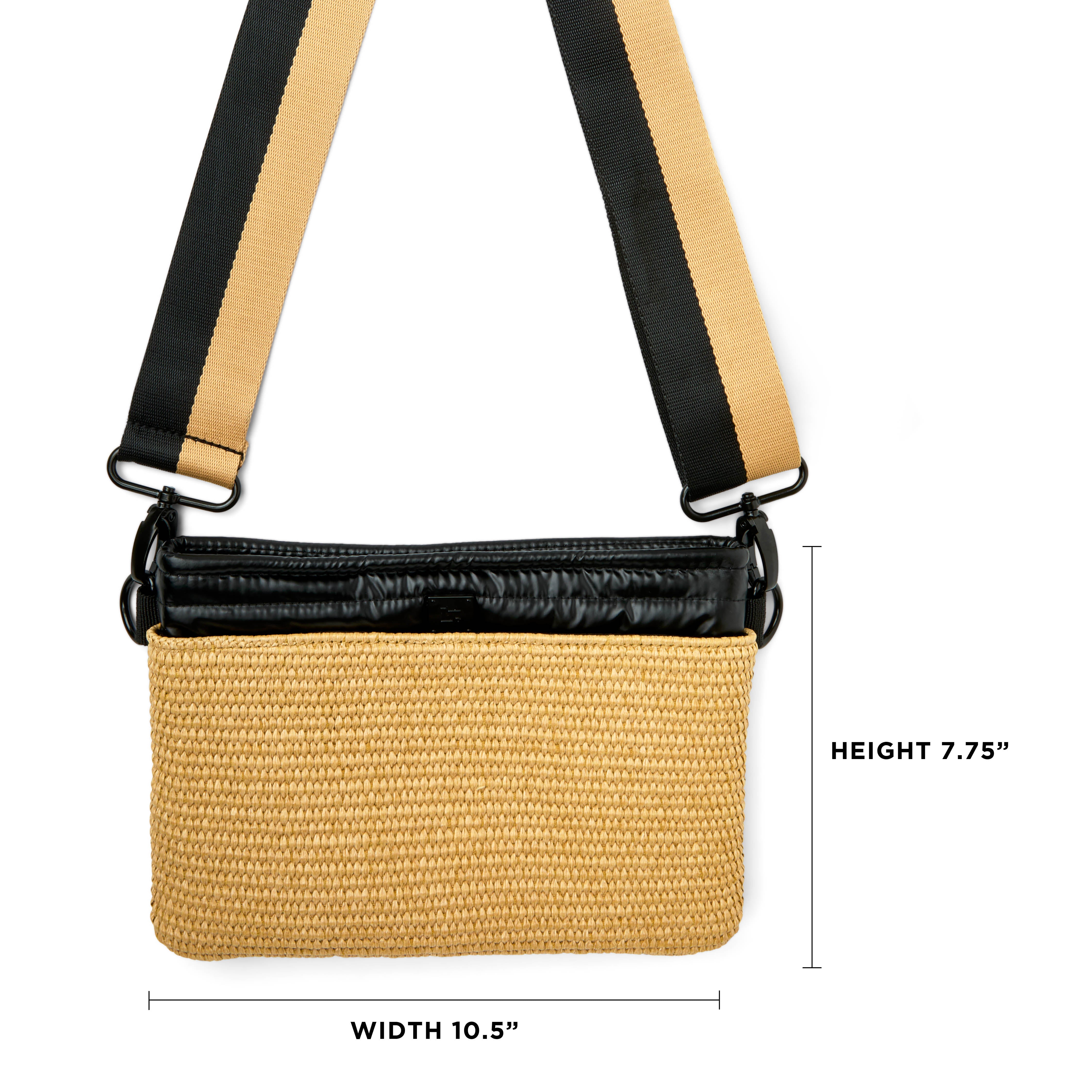 Dune Raffia and Pearl Black