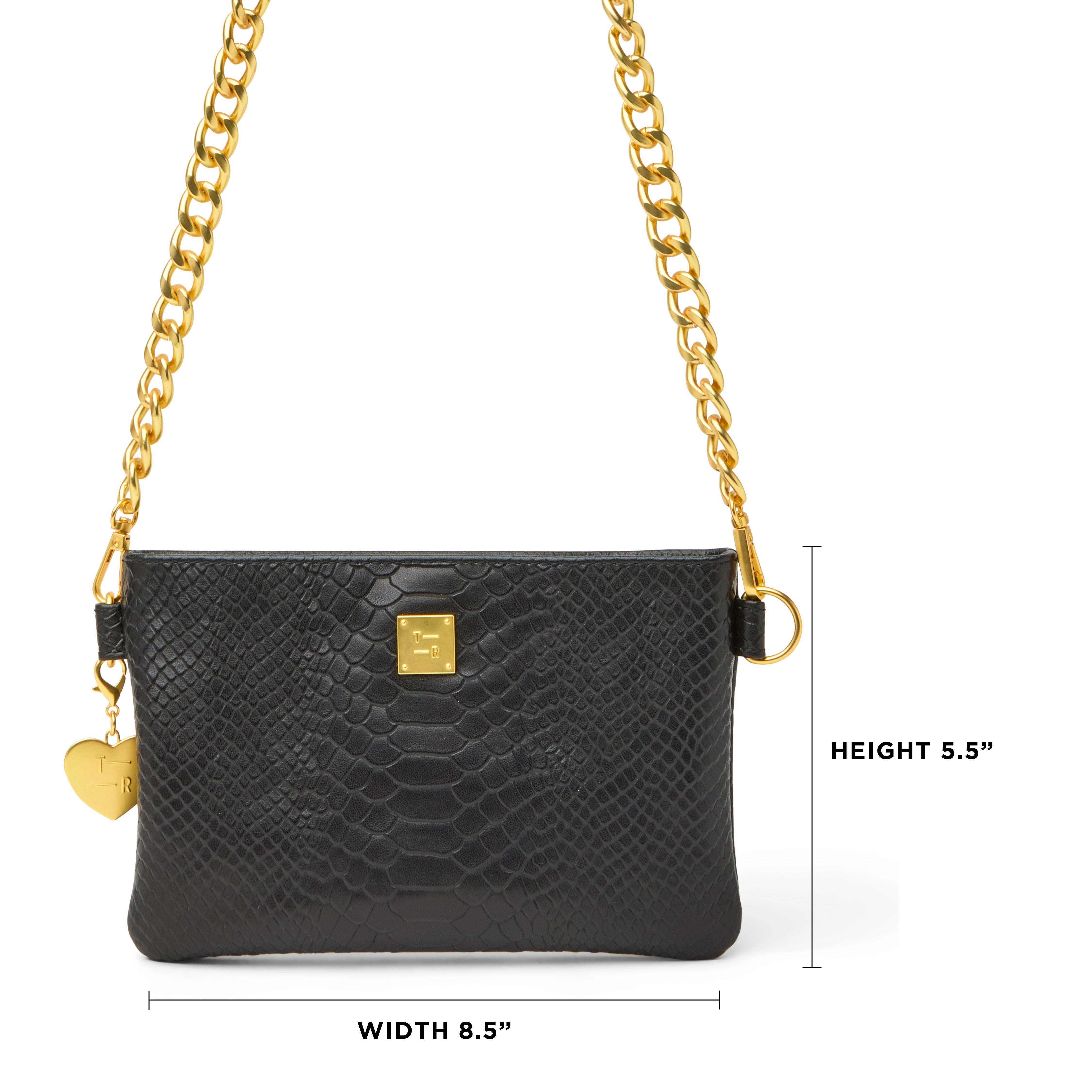 Black Python Leather