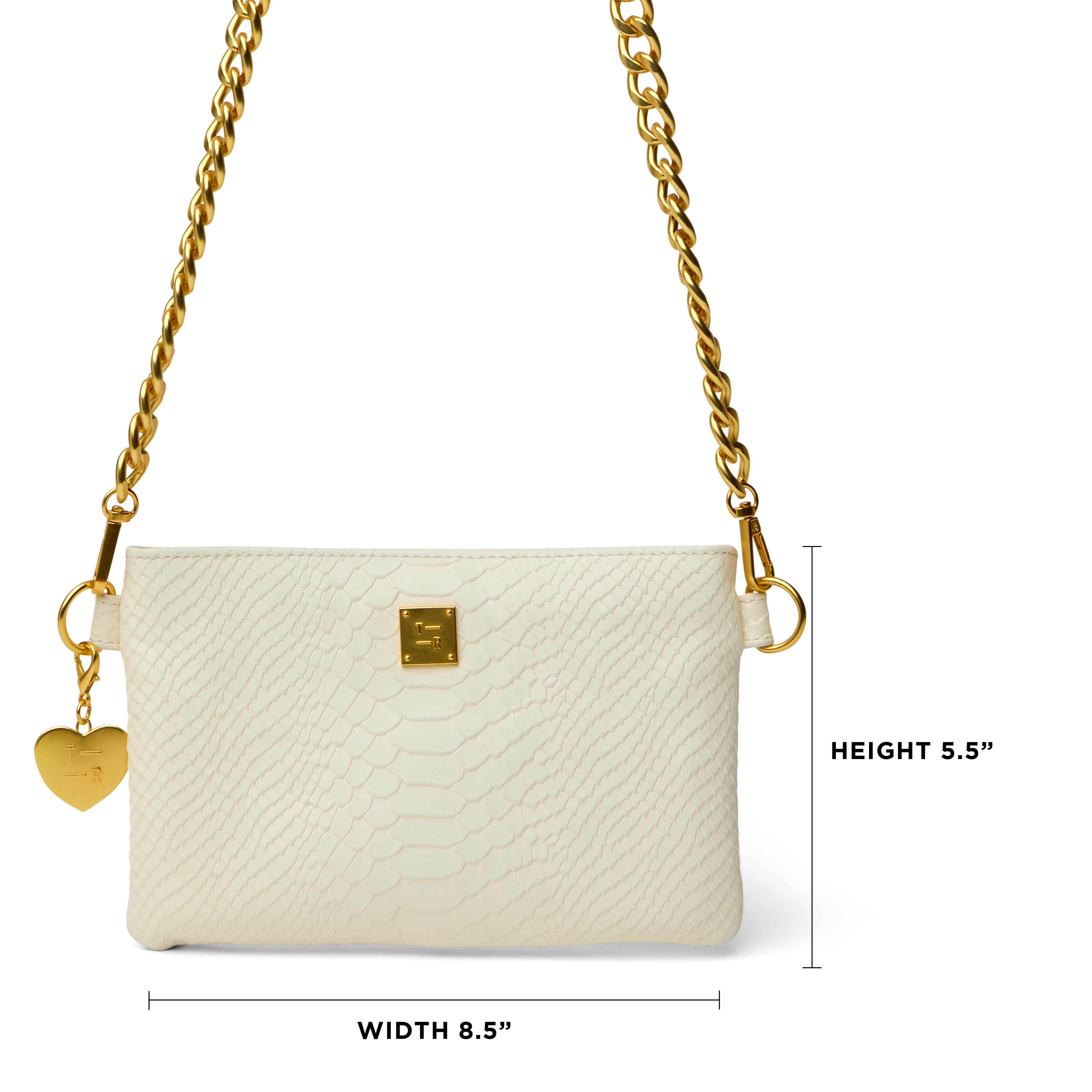 Cream Python Leather