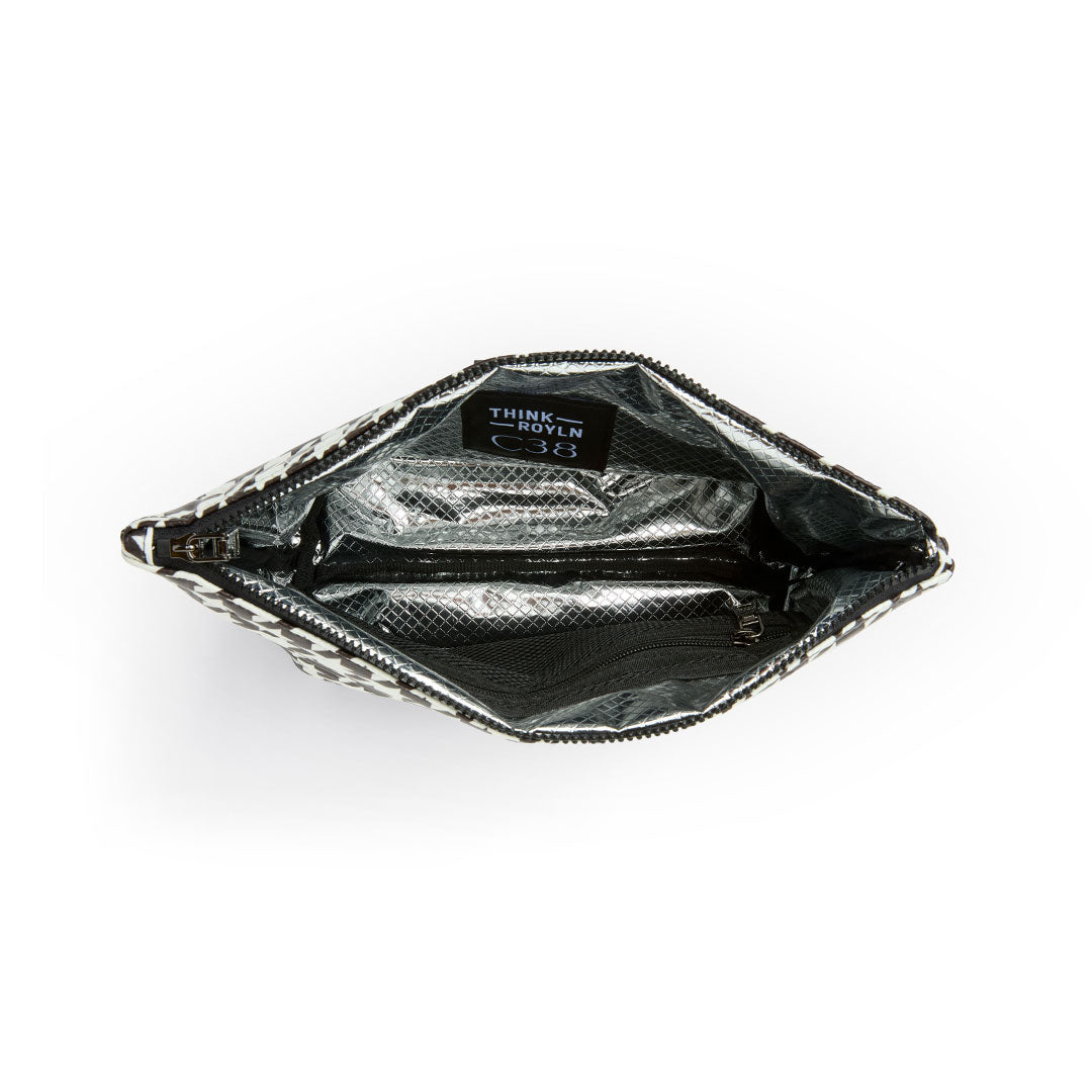 Houndstooth Pearl Silver and Pearl Black