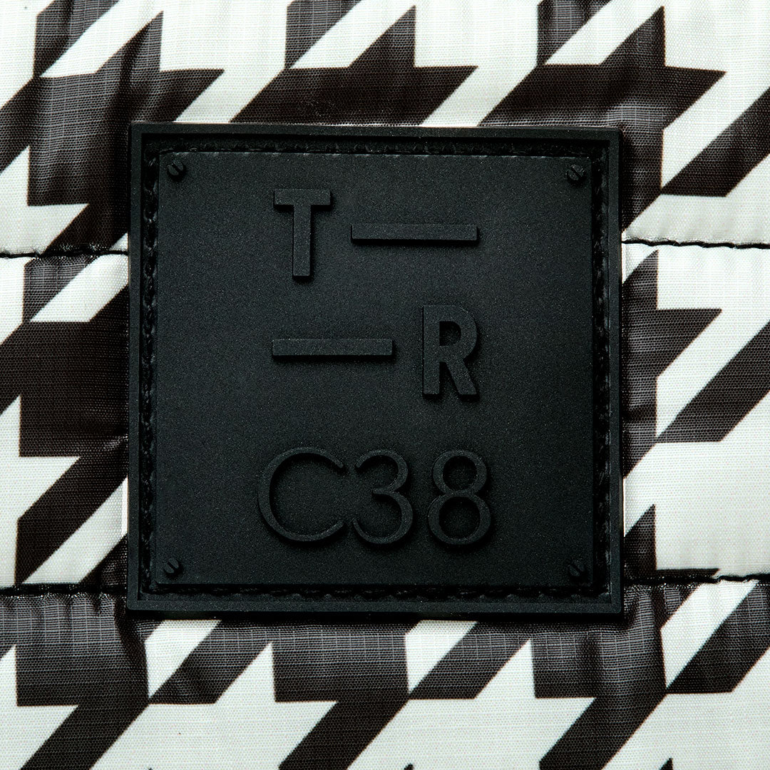 Houndstooth Pearl Silver and Pearl Black