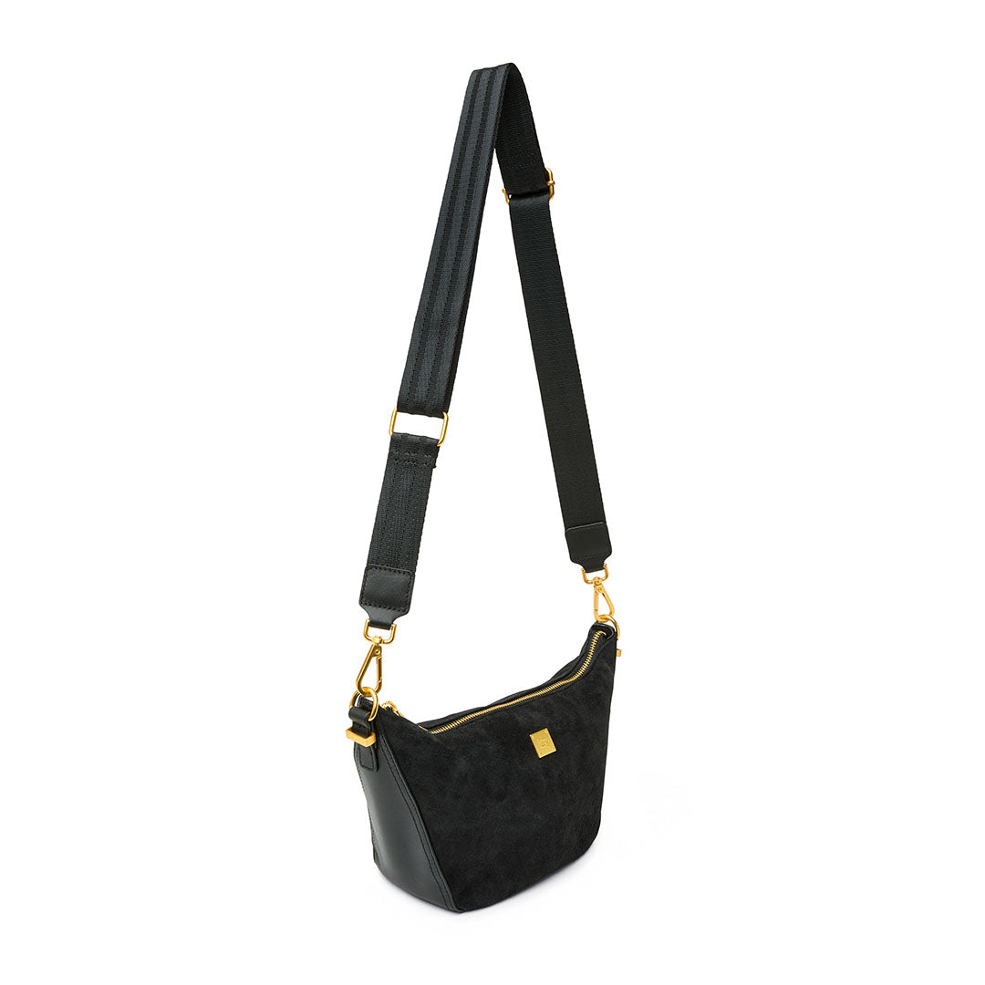 Black Suede and Black Leather