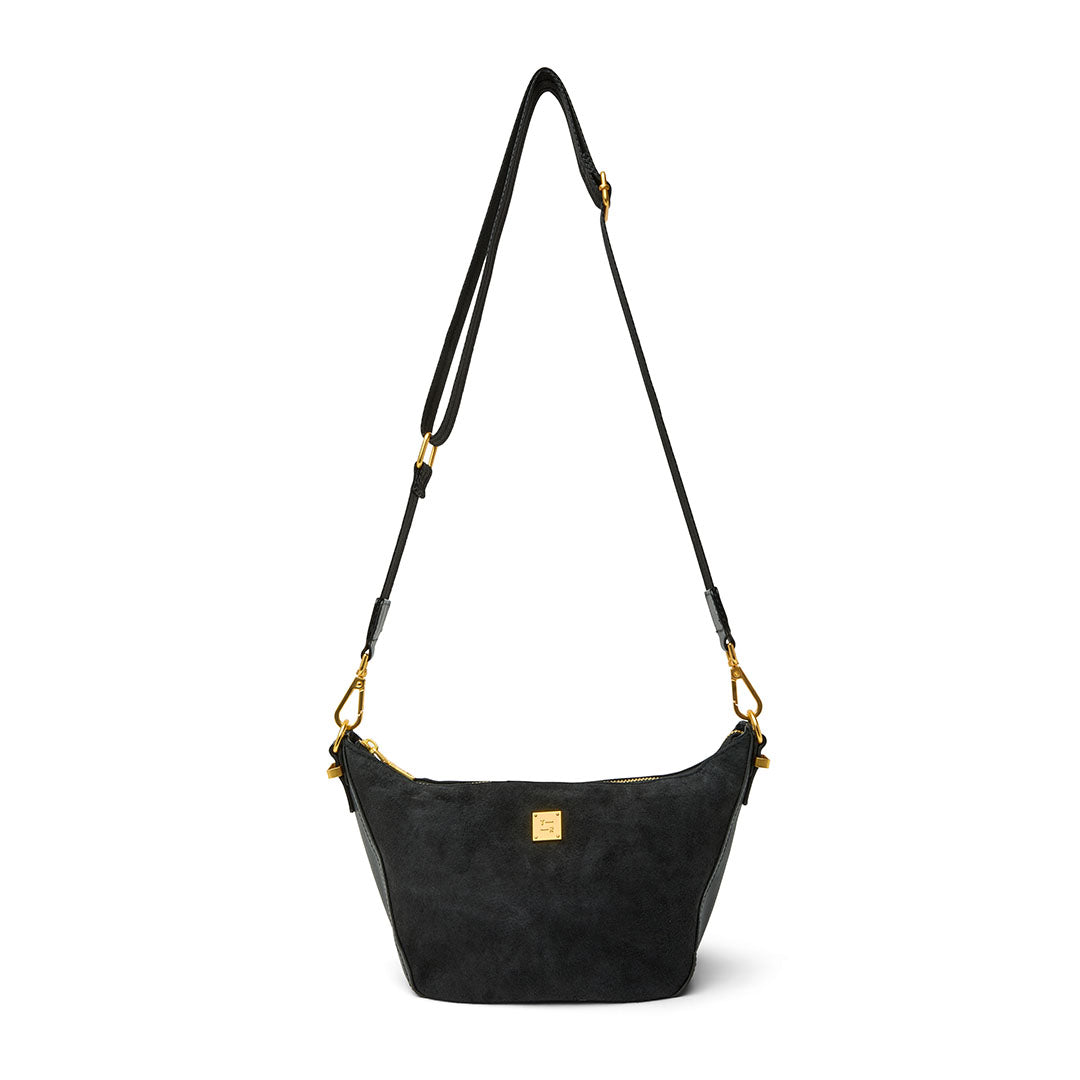 Black Suede and Black Leather