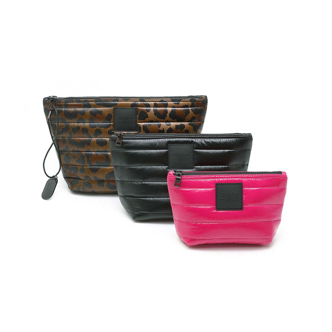 Neo Leopard Pearl Black and Glossy Fuchsia