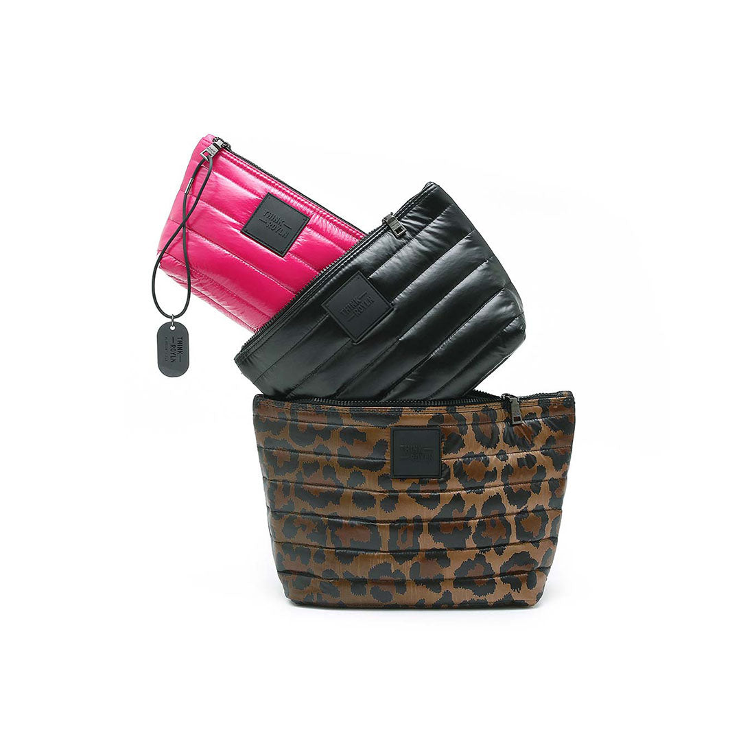 Neo Leopard Pearl Black and Glossy Fuchsia