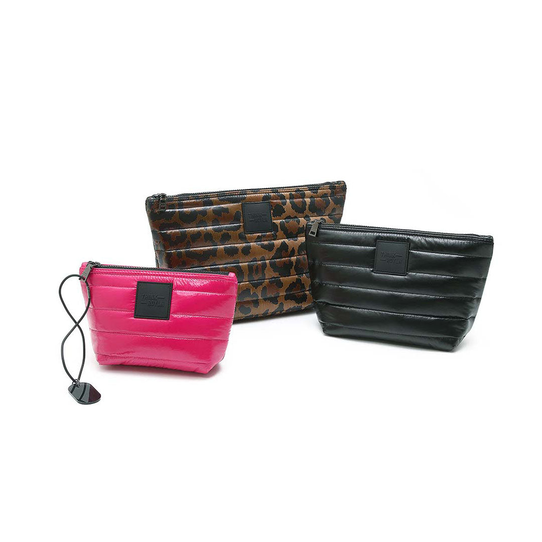 Neo Leopard Pearl Black and Glossy Fuchsia