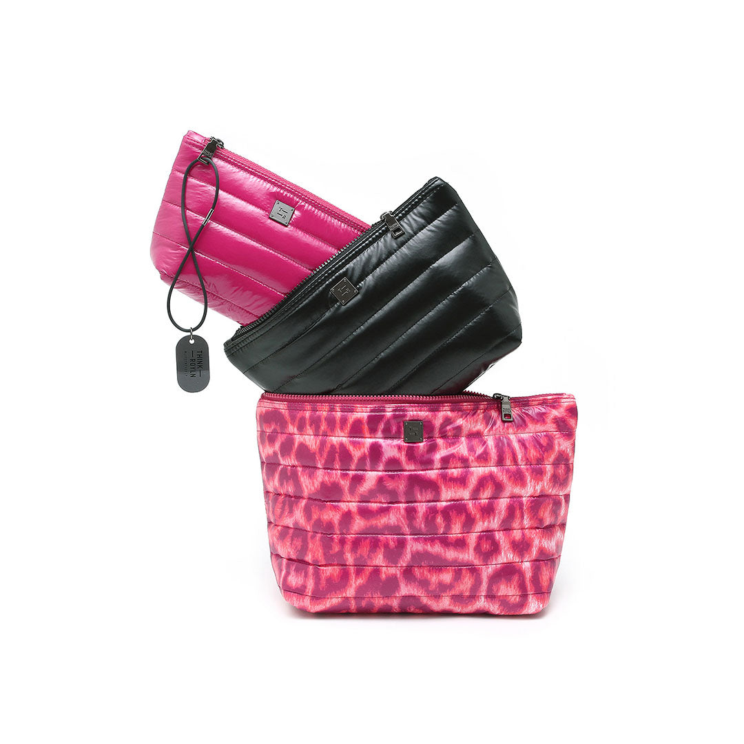 Pink Leopard Pearl Black and Glossy Garnet