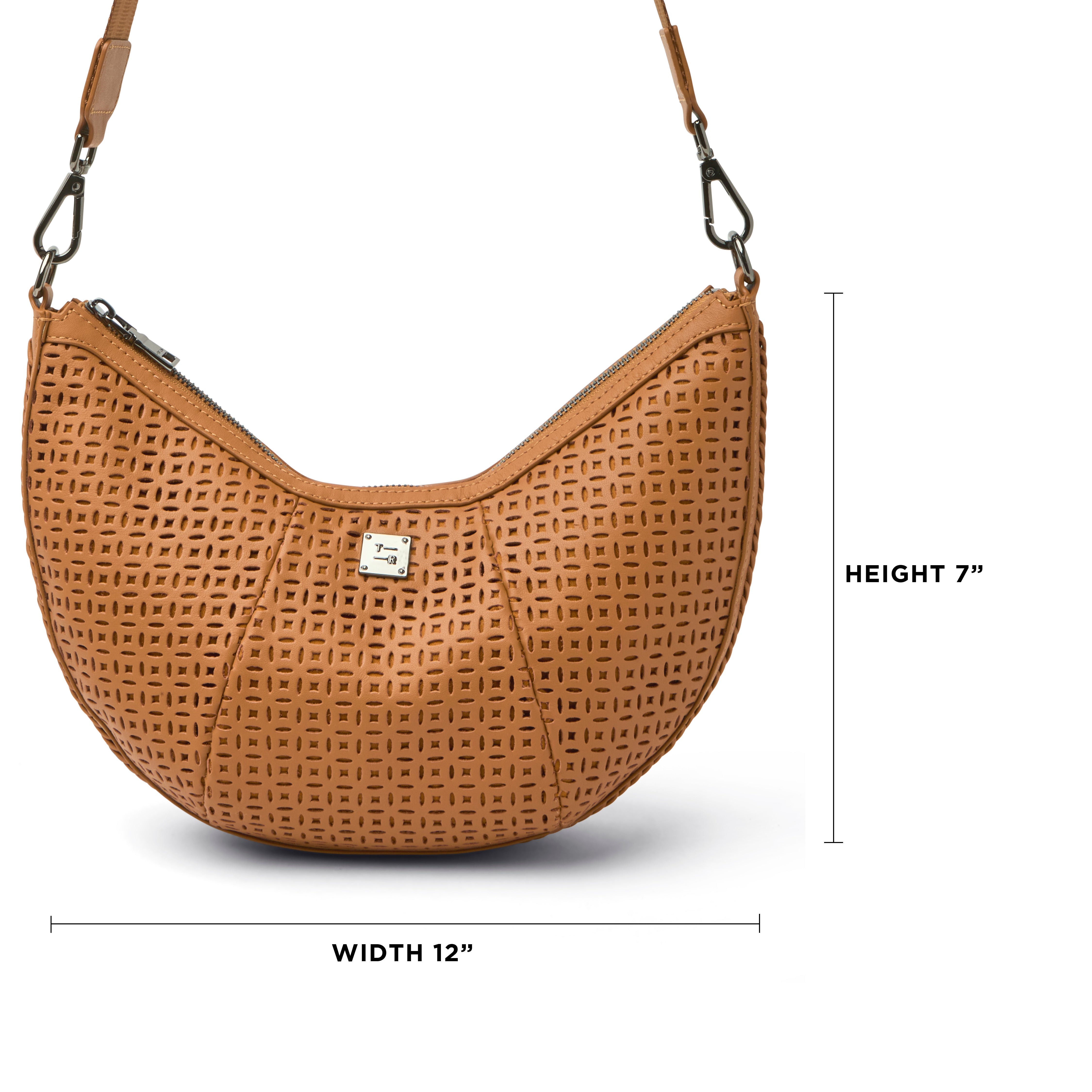 Terracotta Perforated Leather
