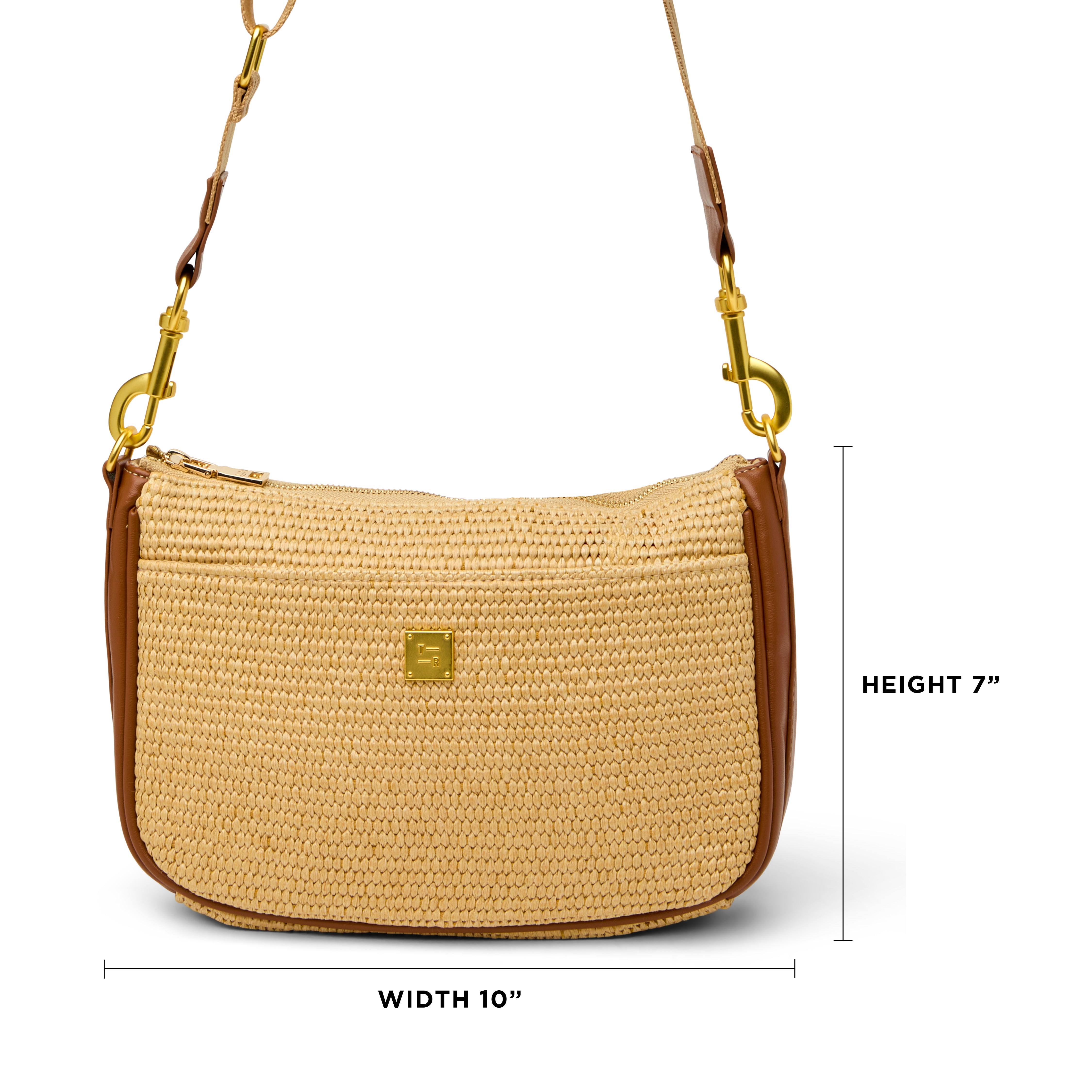 Dune Raffia and Saddle Leather