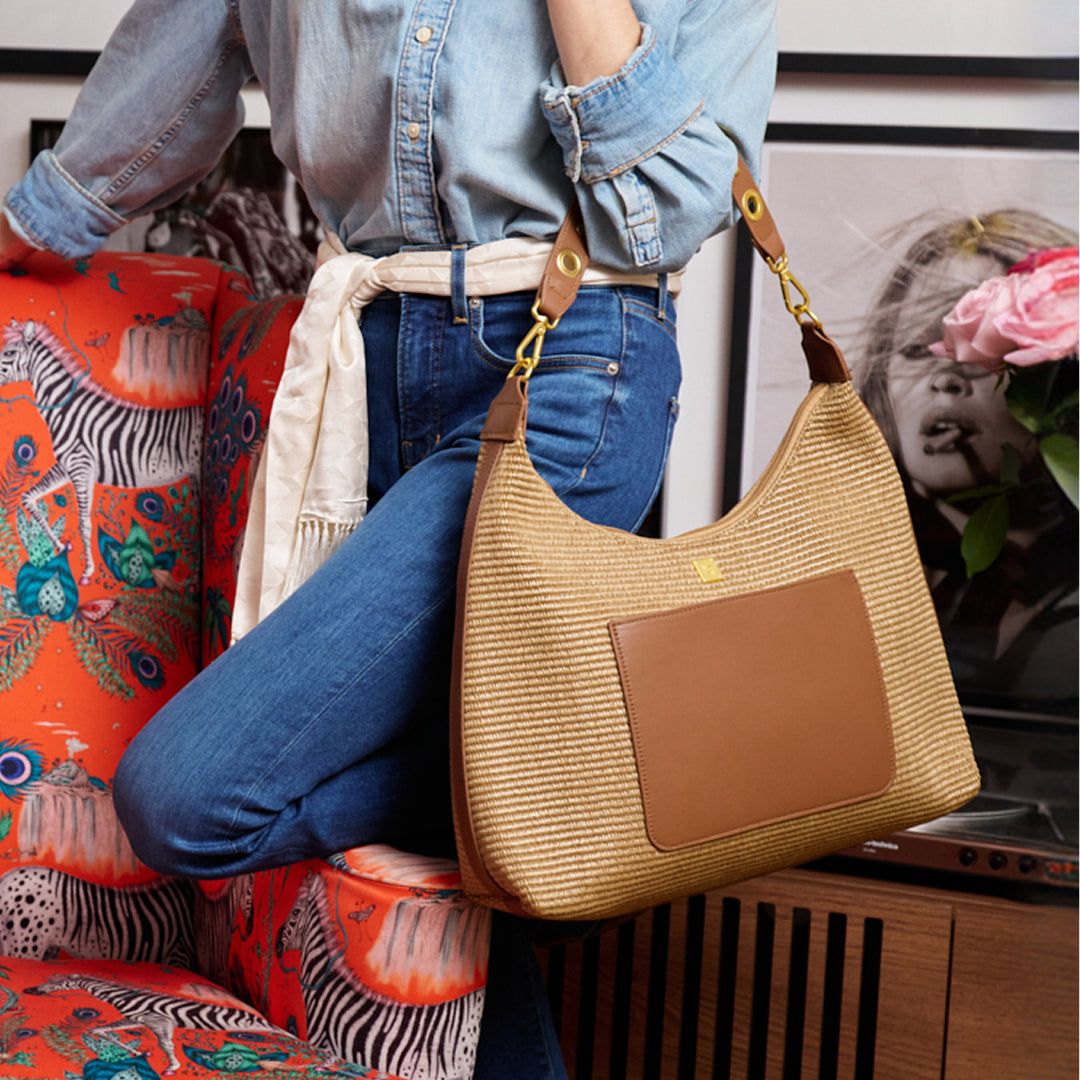 Sand Dune Raffia and Mocha Luxe