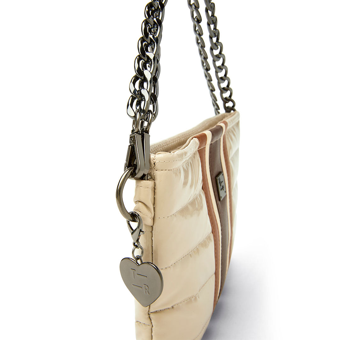 Blonde Patent and Colorblock Luxe Stripe