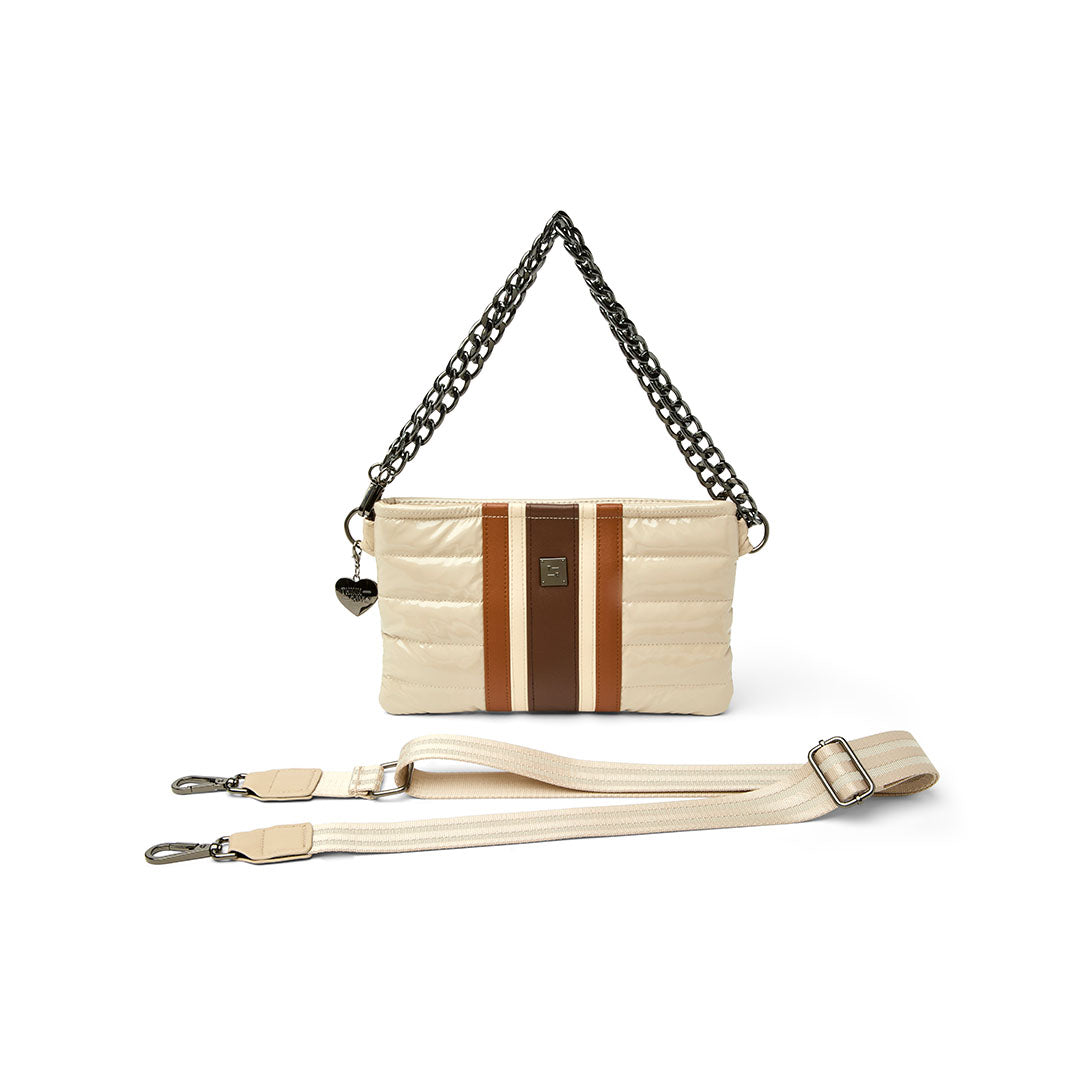 Blonde Patent and Colorblock Luxe Stripe