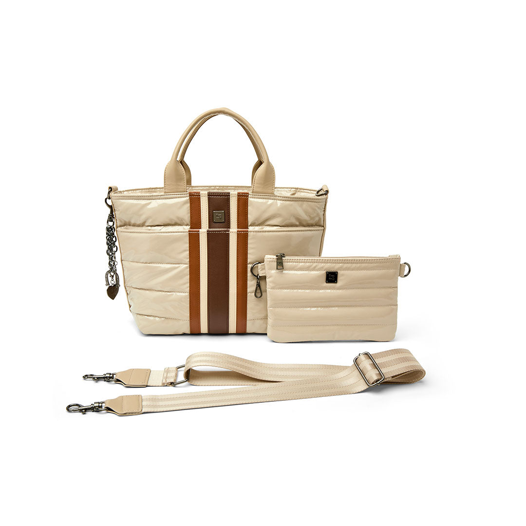 Blonde Patent Luxe Stripes