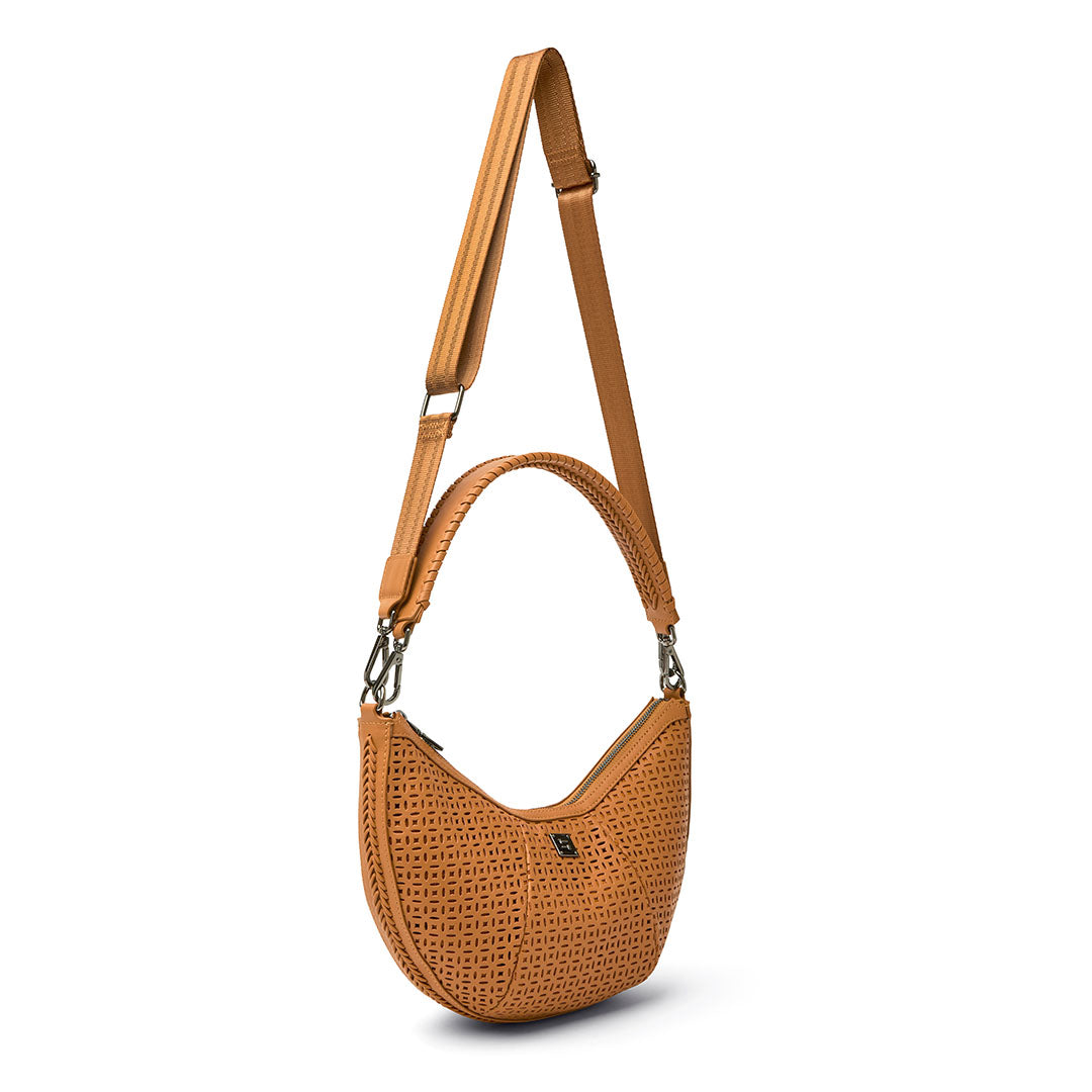 Terracotta Perforated Leather