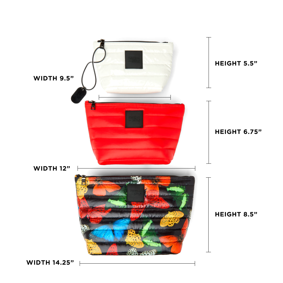 Butterfly Glossy Poppy and Ivory Patent