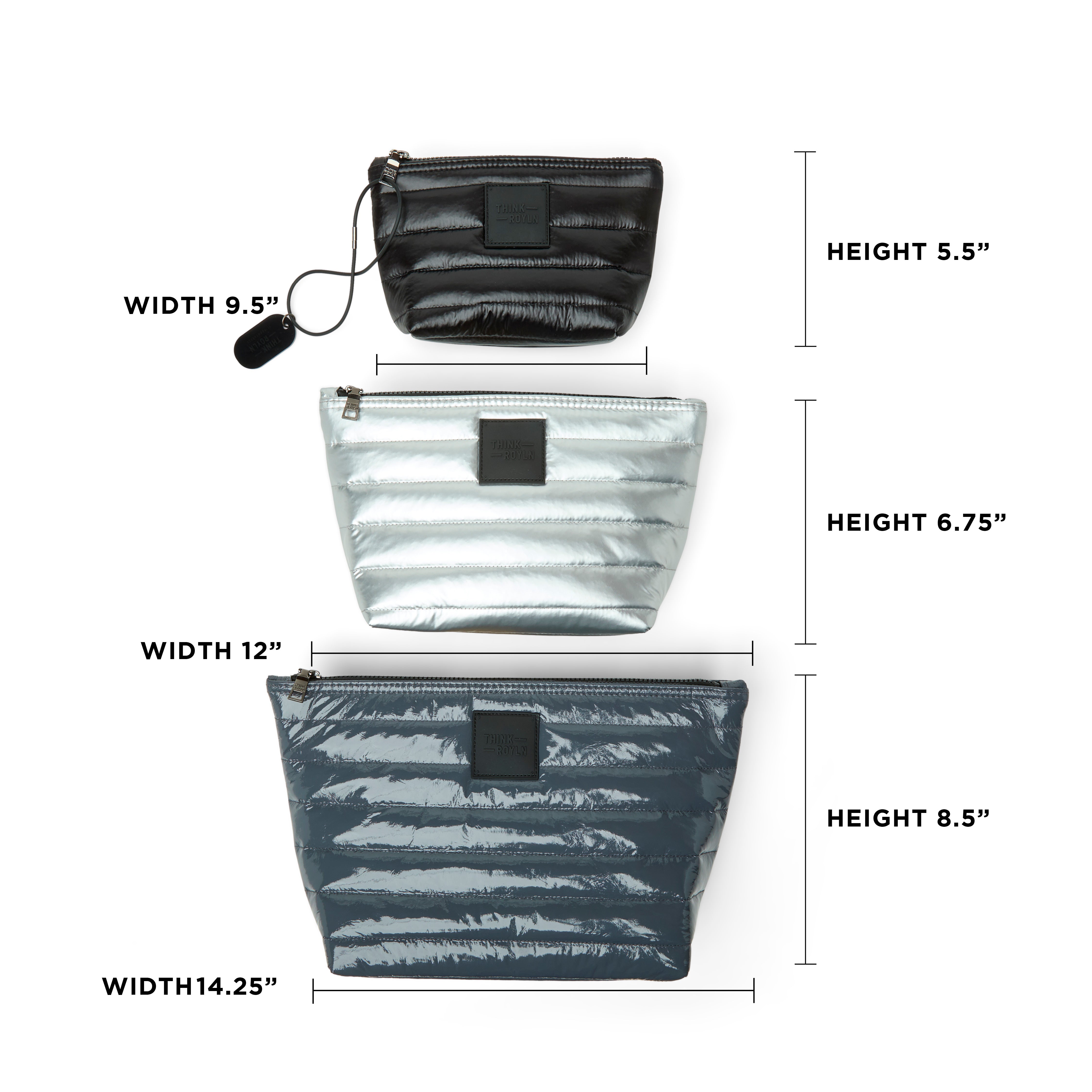 Carbon Patent Pearl Silver & Pearl Black