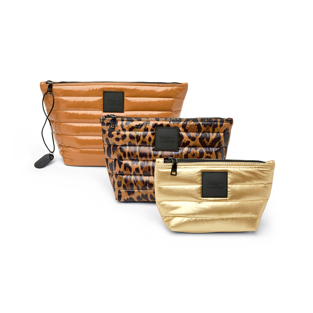 Glossy Nude Pearl Leopard and Mineral Gold