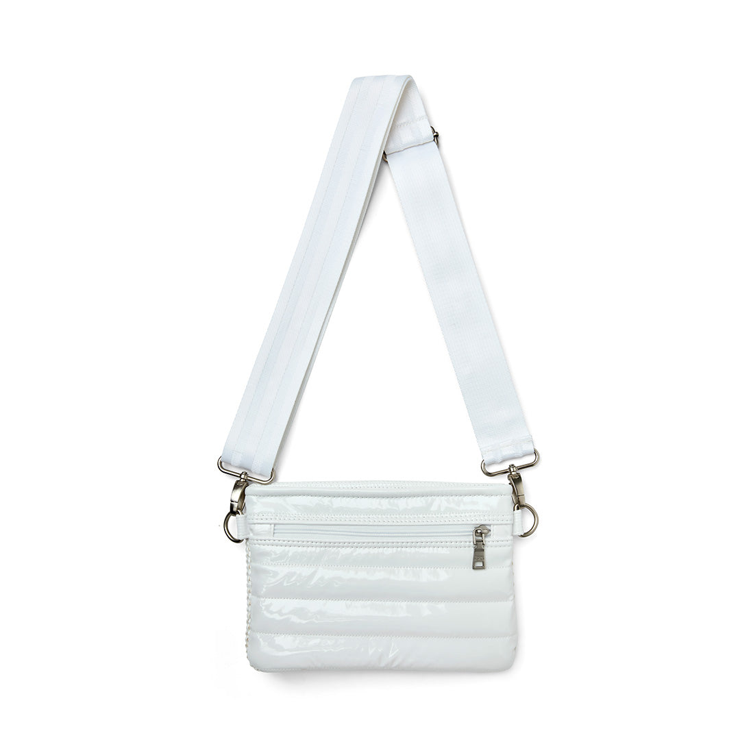 White Raffia and White Patent