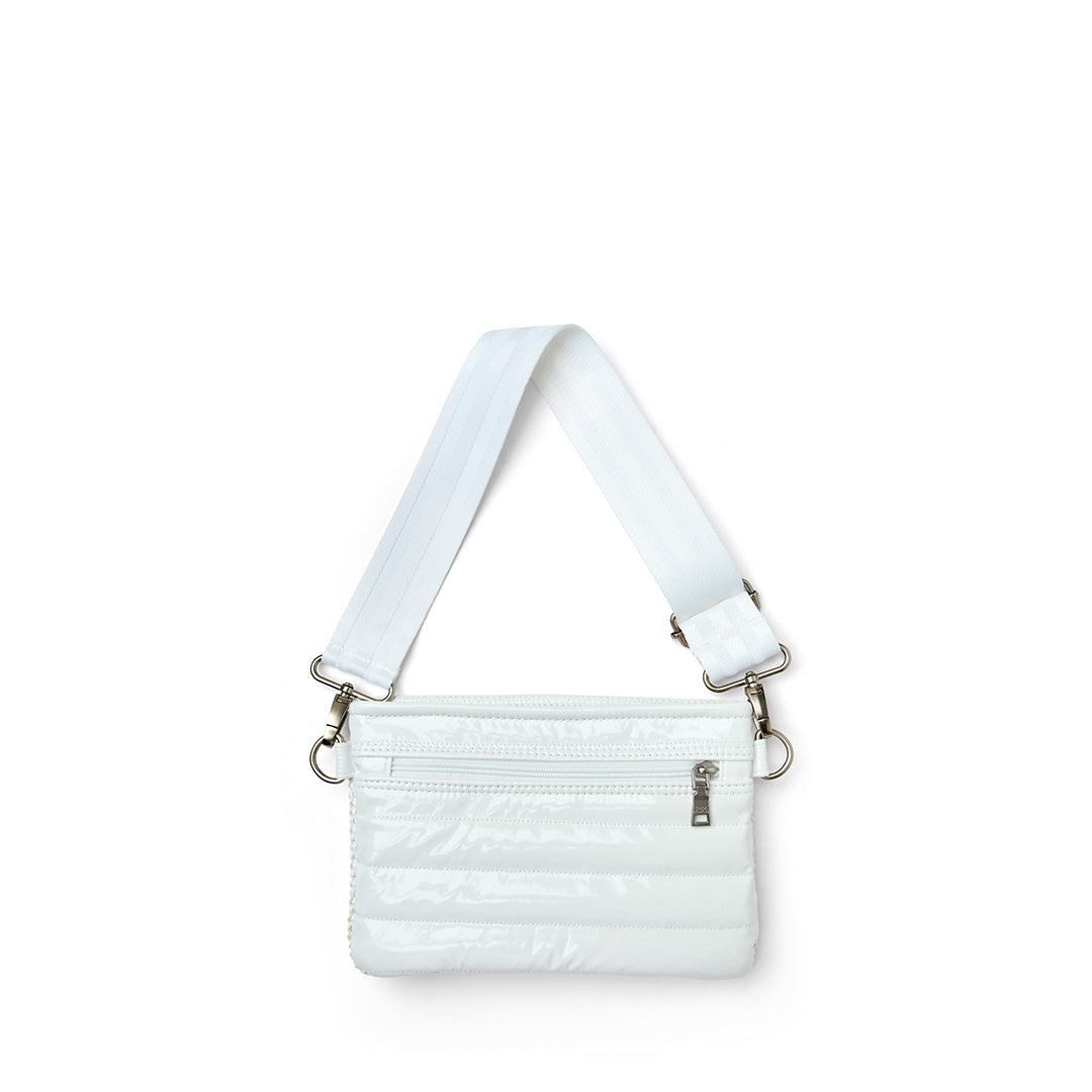 White Raffia and White Patent