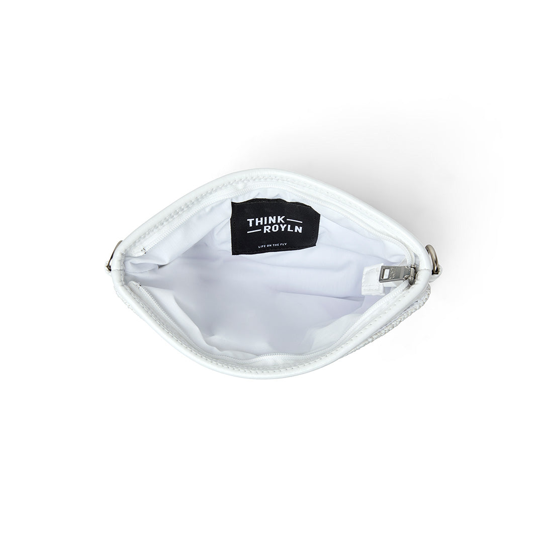 White Raffia and White Patent