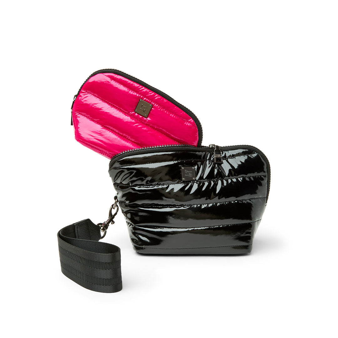Black Patent and Glossy Fuchsia