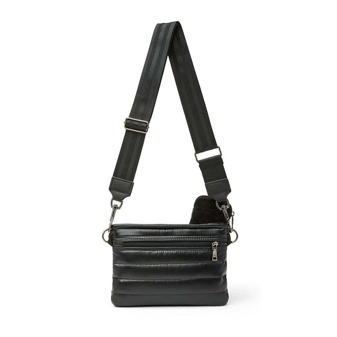 Black Luxe Suede and Pearl Black