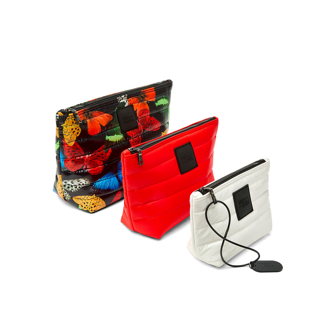 Butterfly Glossy Poppy and Ivory Patent