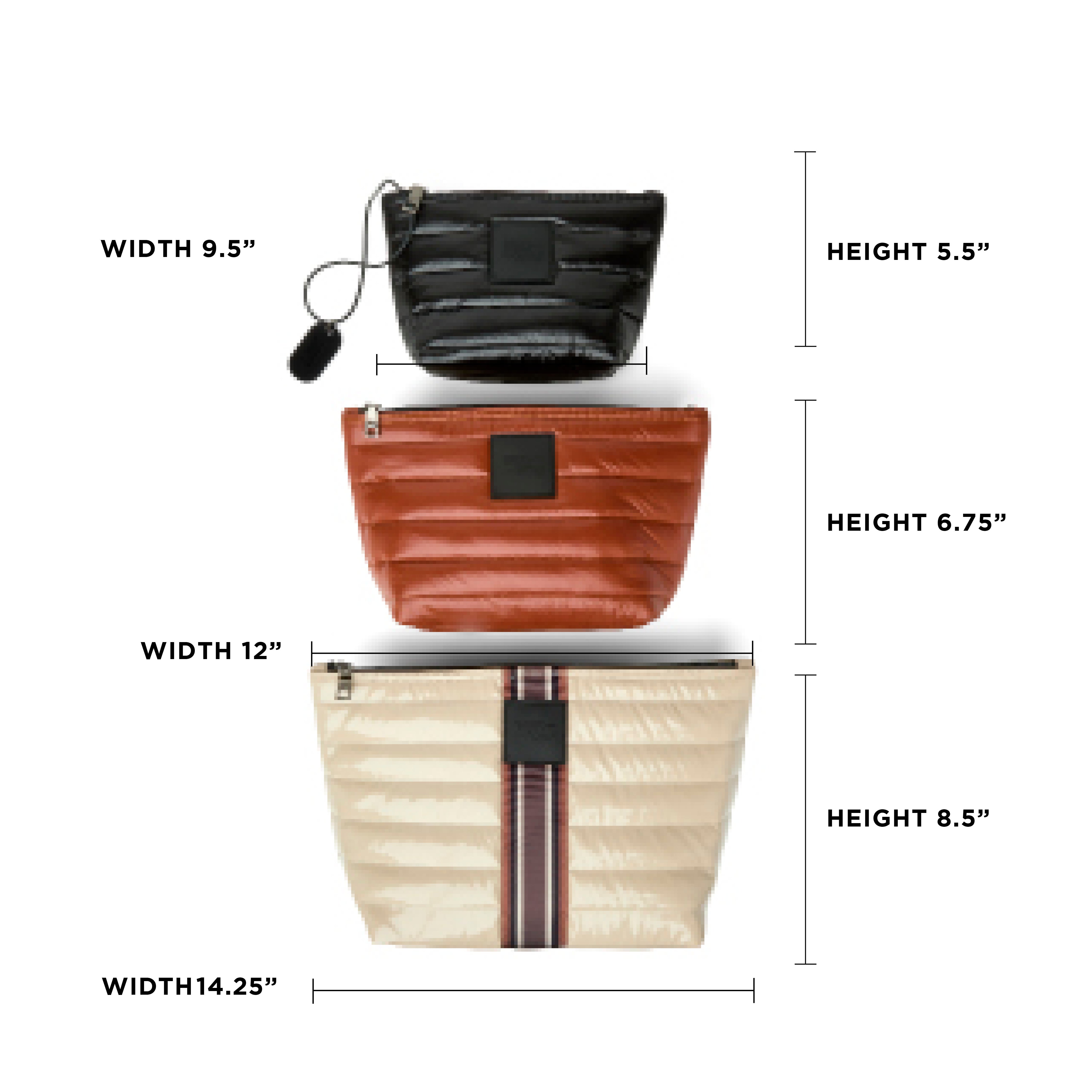 Blonde Patent with Stripe Glossy Mocha and Pearl Black