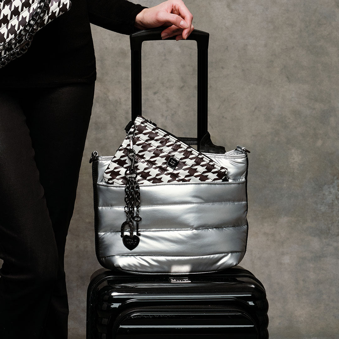 Pearl Silver and Houndstooth