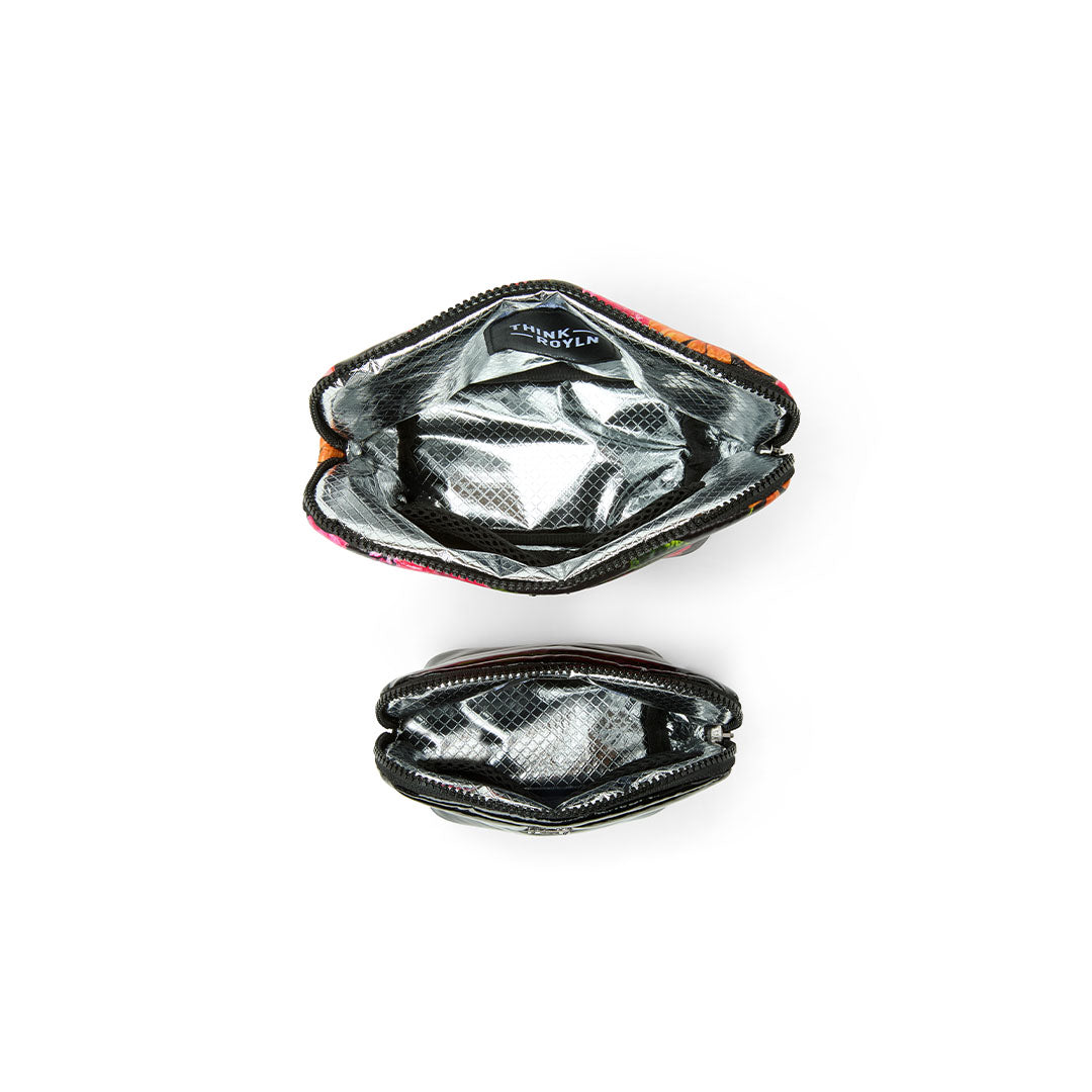 Floral and Black Patent