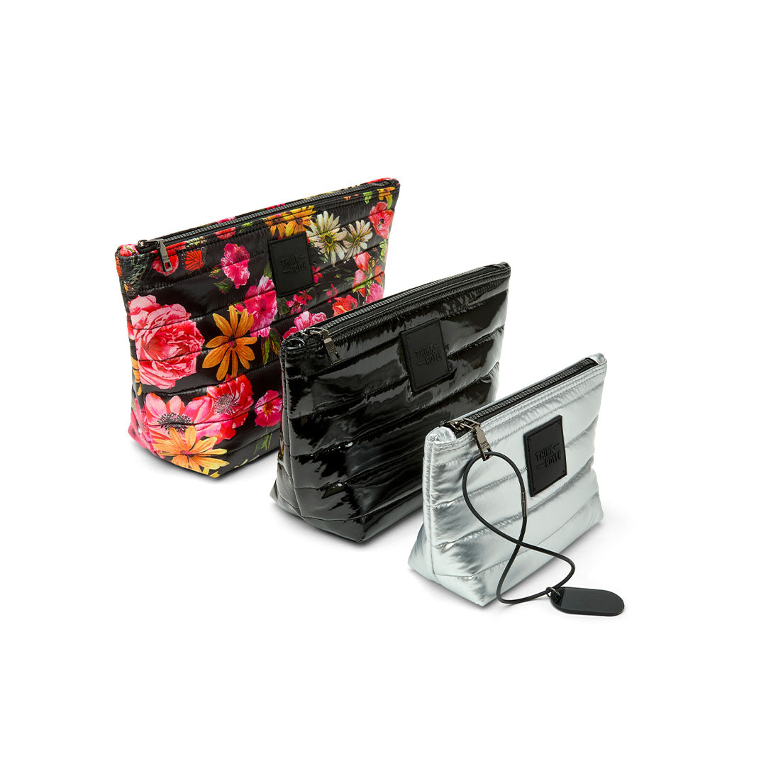 Floral Pearl Black and Pearl Silver