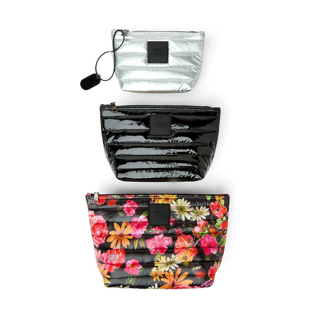 Floral Pearl Black and Pearl Silver