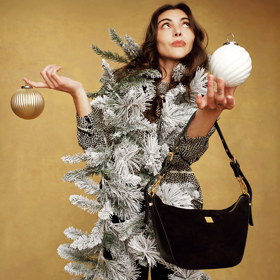 Black Suede and Black Leather