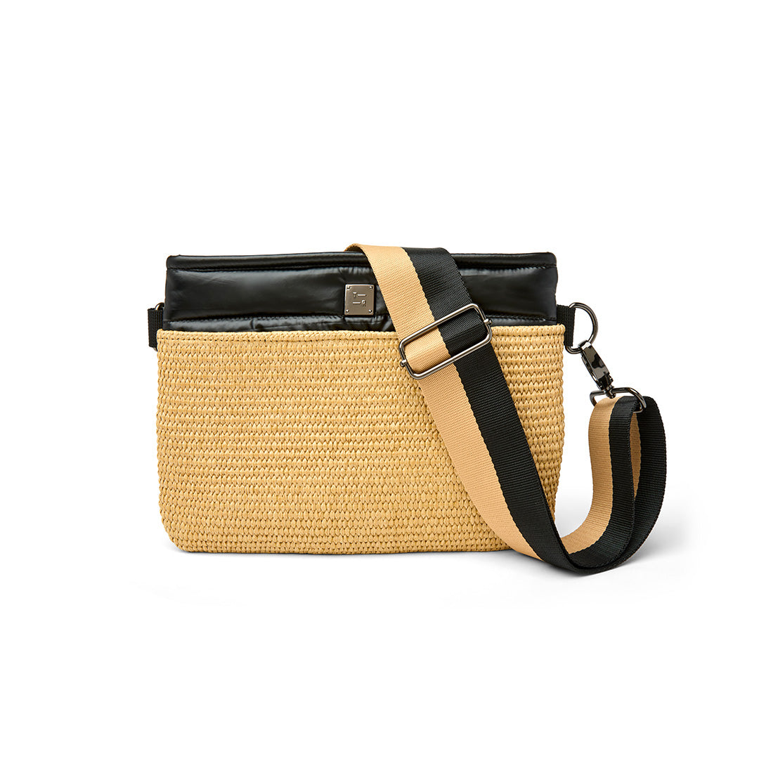 Dune Raffia and Pearl Black