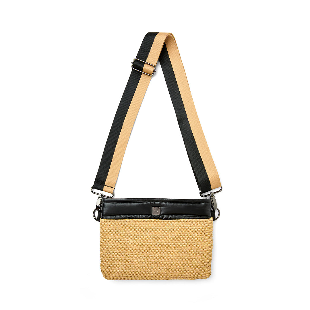 Dune Raffia and Pearl Black