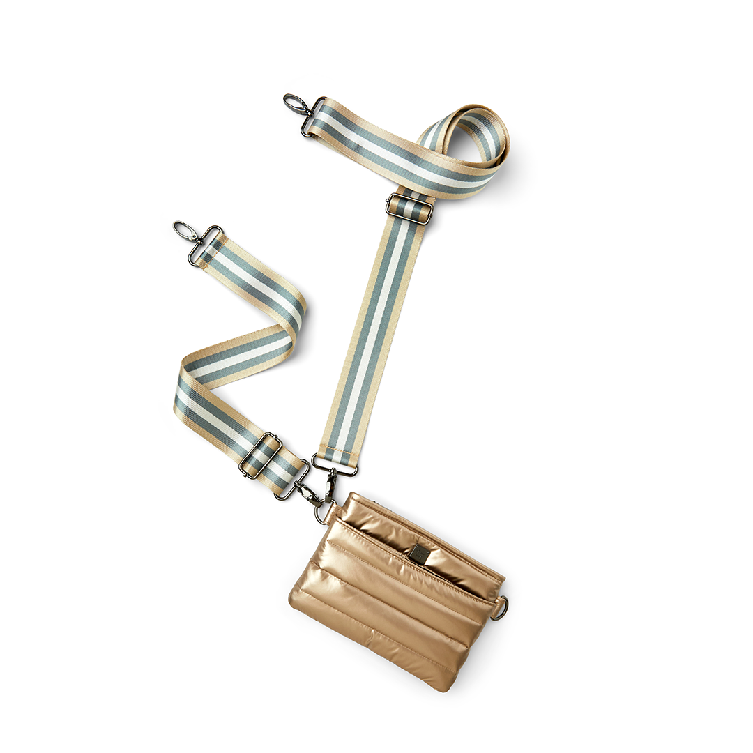 Pearl Cashmere with Stripe Strap