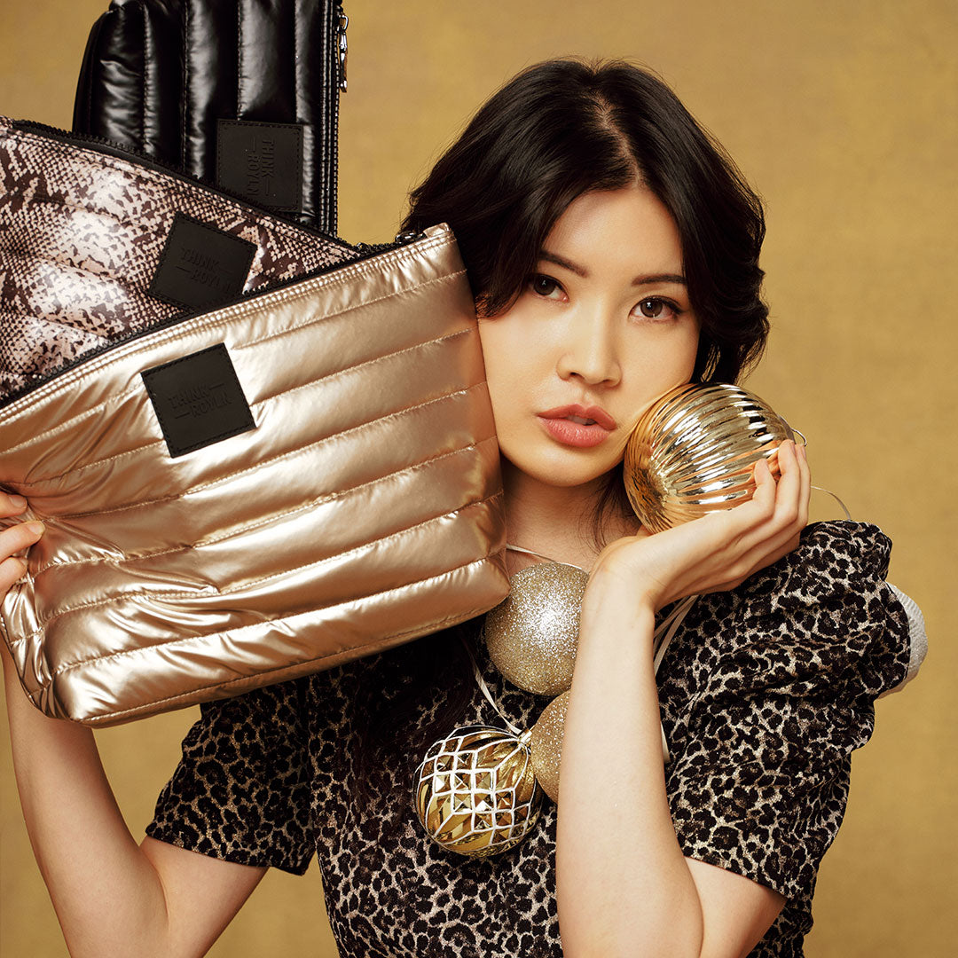 Pearl Cashmere Python and Pearl Black