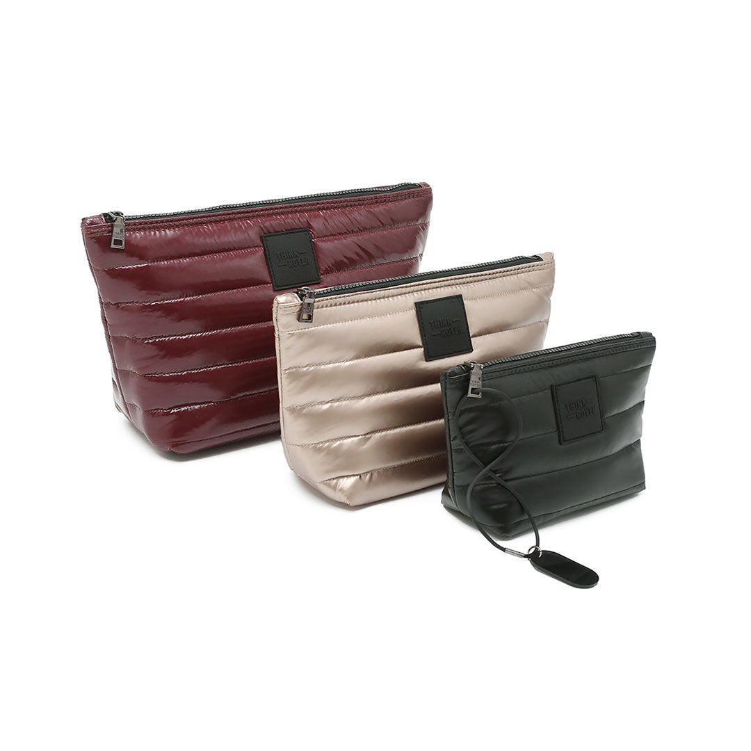 Glossy Deep Burgundy Pearl Cashmere and Pearl Black