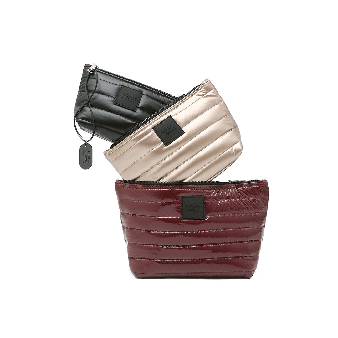 Glossy Deep Burgundy Pearl Cashmere and Pearl Black
