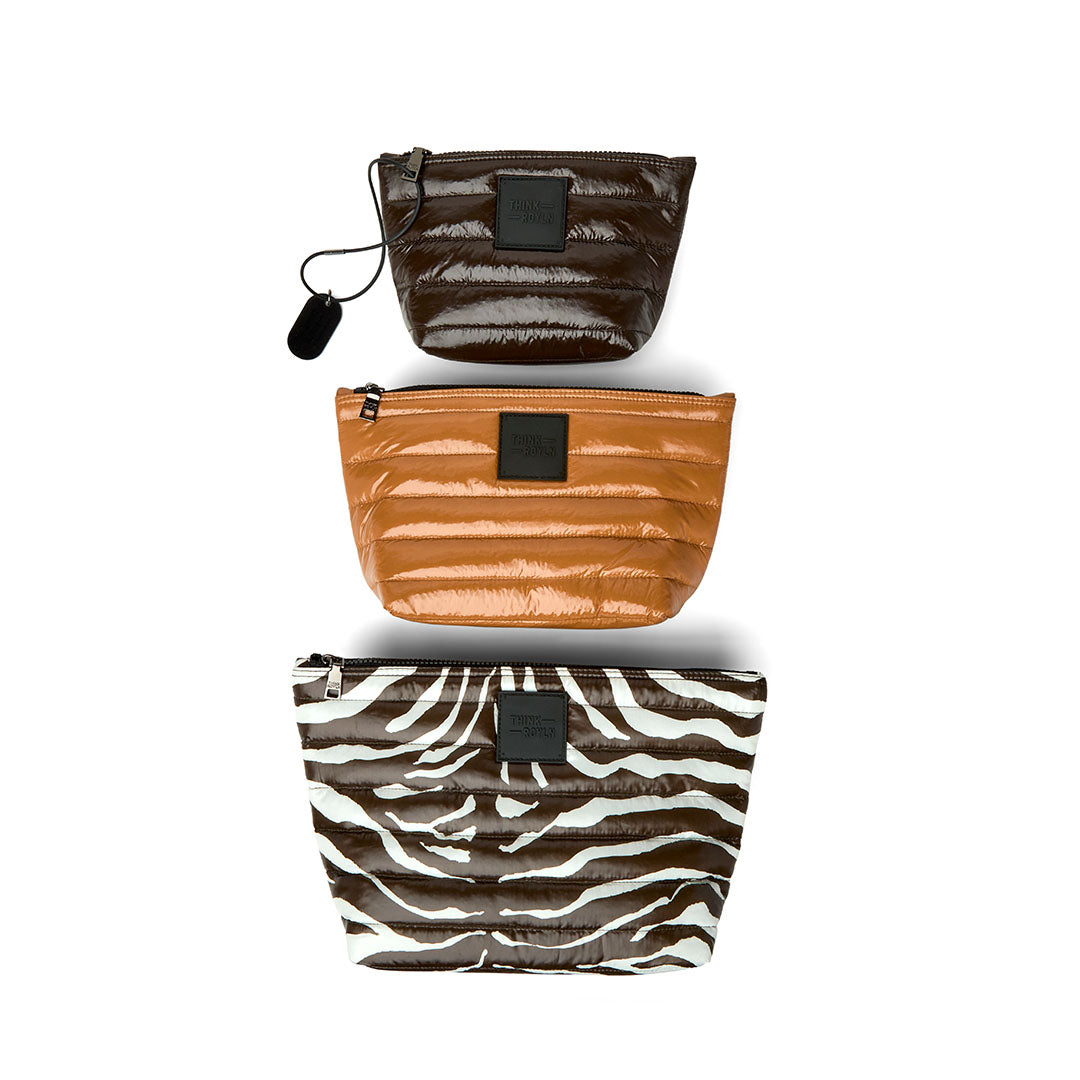 Chocolate Zebra Glossy Nude and Glossy Chocolate